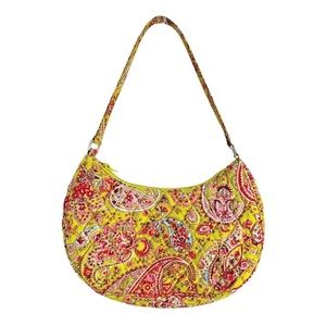 Vera Bradley Multicolor Silk Collection 2004 Pistachio Paisley Purse